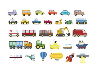 卡通交通工具工具车汽车图片