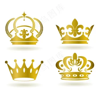 金色皇冠王冠矢量素材图片