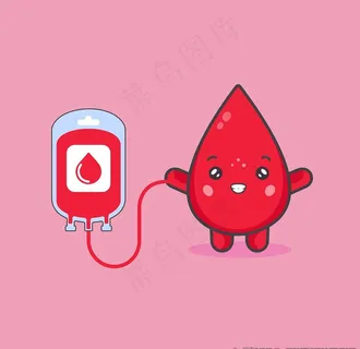 卡通血滴图片