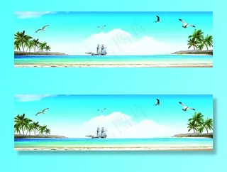 海景背景墙图片