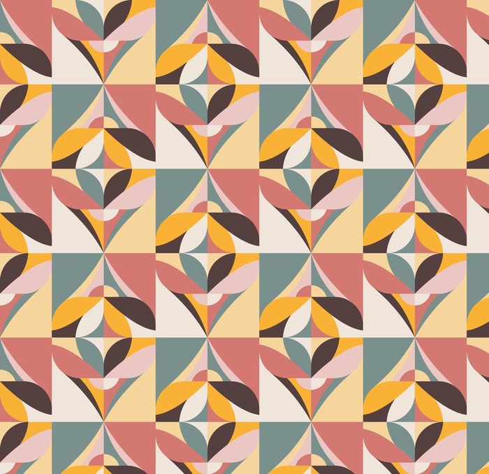 抽象几何镶嵌图案 图片