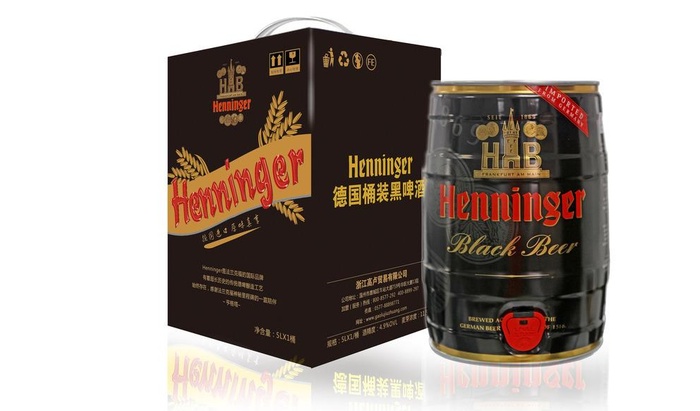 德国黑啤酒包装（展开图）图片cdr矢量模版下载