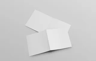 方形折页样机图片