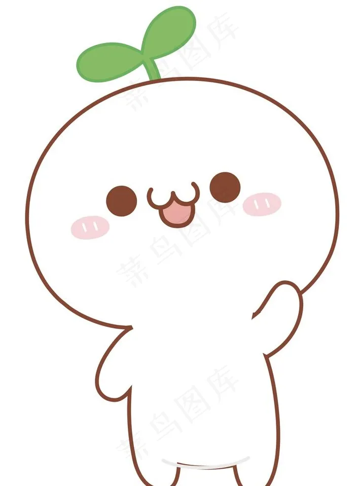 小白表情菜鸟图库片ai矢量模版下载