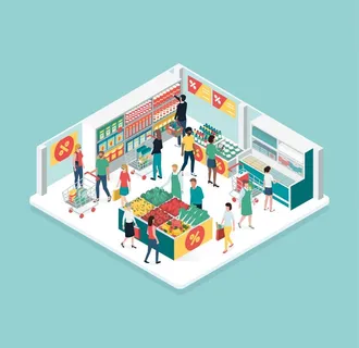 等视距超市图片