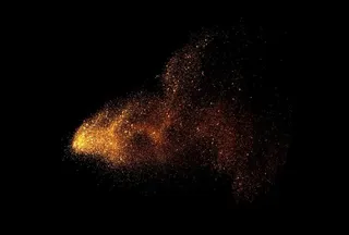 金沙 烟雾 金色 粒子图片