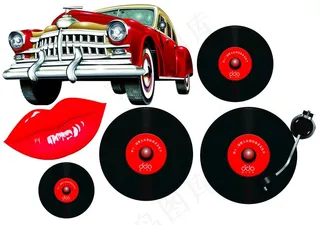 机车红唇光碟图片