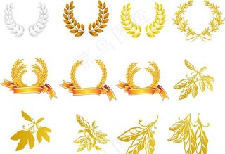 金色麦穗植物装饰图片