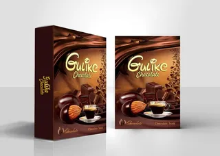 咖啡 巧克力 方盒 包装样机图片