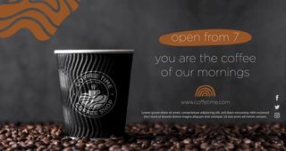 咖啡海报psd图片