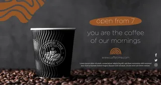 咖啡海报psd图片