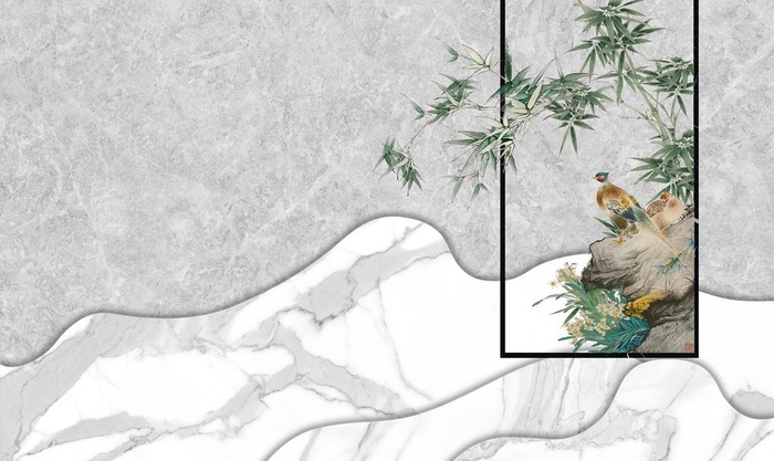 工笔花鸟画图片(9412x5669)psd模版下载