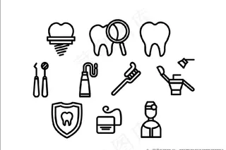 牙齿元素图标图片