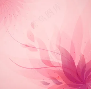 粉色抽象花图片