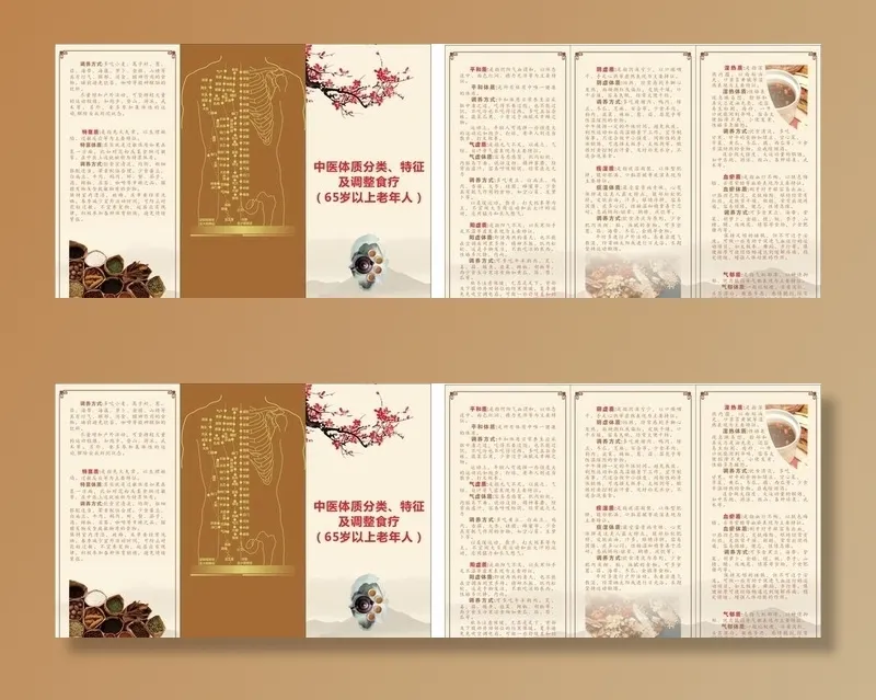 中医体质折页图片cdr矢量模版下载