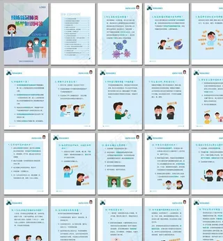 预防新冠肺炎防护知识问答画册图片