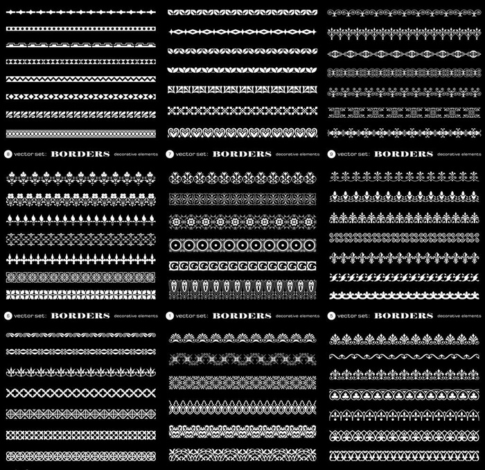 花边线条边框底纹矢量设计图片eps,ai矢量模版下载