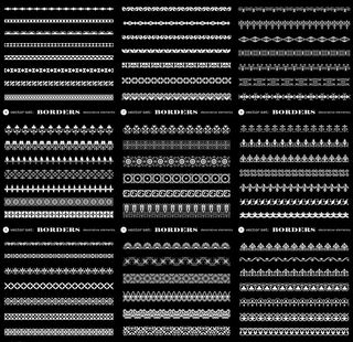 花边线条边框底纹矢量设计图片
