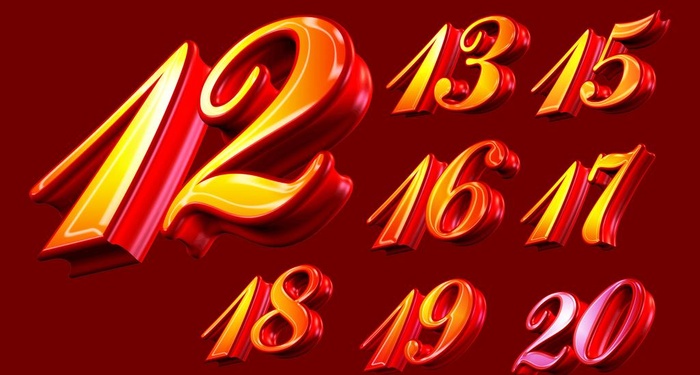 艺术字数字图片