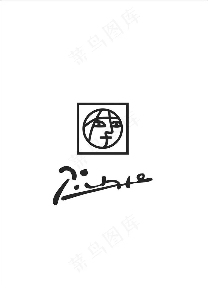 毕加索logo图片cdr矢量模版下载