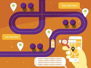 交通运输主题插画图片