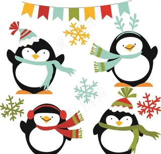 卡通企鹅图片