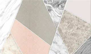 大理石北欧风抽象几何电视背景墙图片