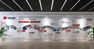 企业历程文化墙图片