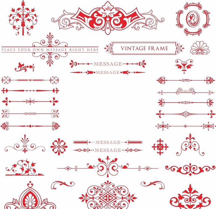 欧美边框花纹图片