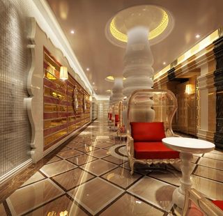 洗浴中心走廊装饰图片