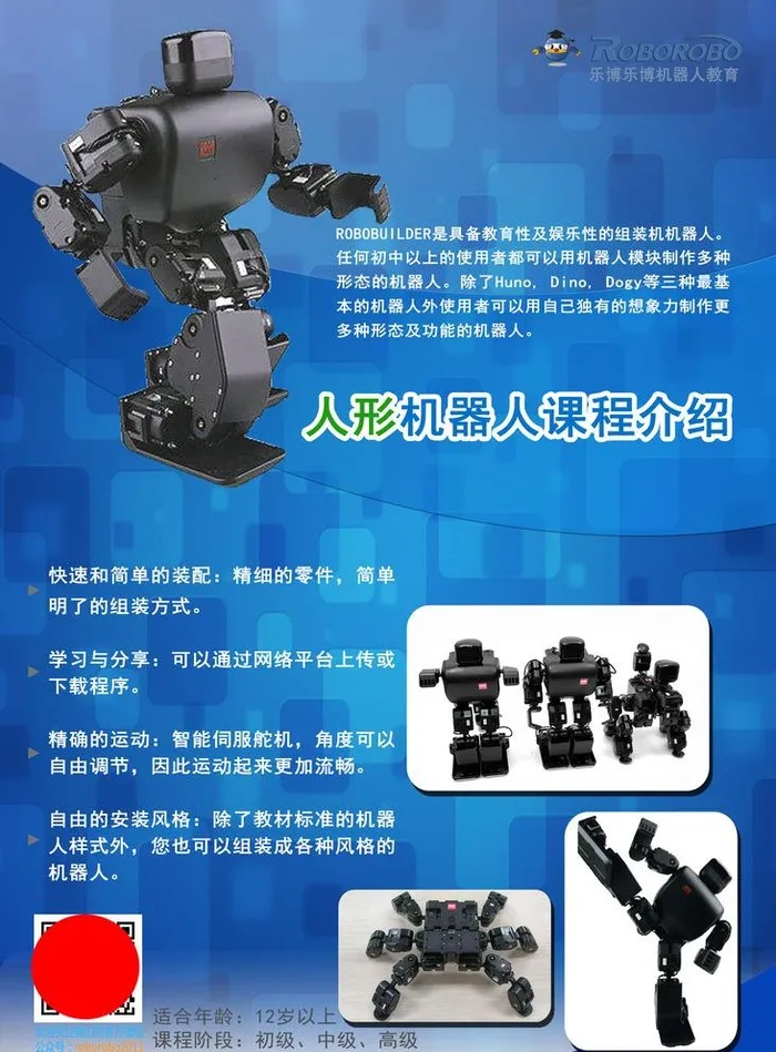 乐博乐博机器人教育人形介绍图片(5906x8268)psd模版下载