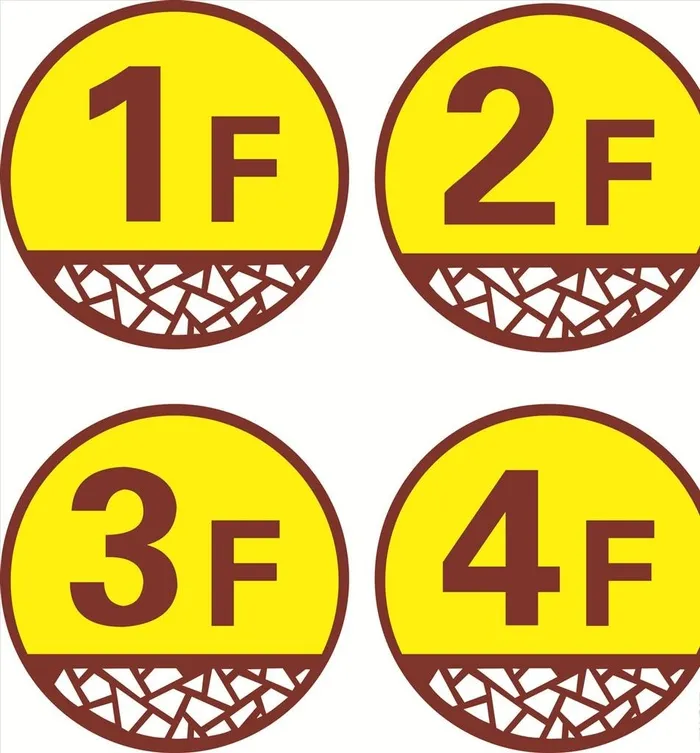 楼层牌图片cdr矢量模版下载