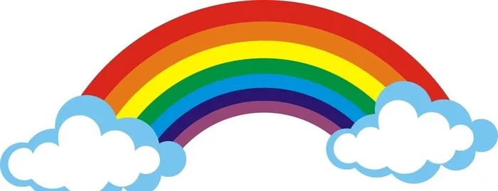 彩虹图片cdr矢量模版下载