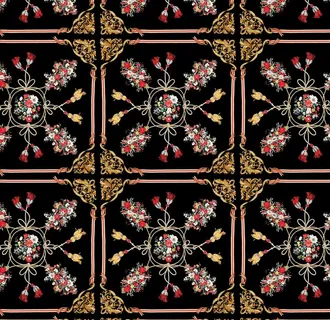 范思哲 versace 花纹图片