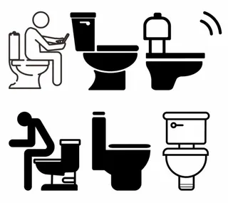 马桶图标图片
