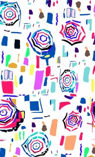 抽象雨伞半裙图片