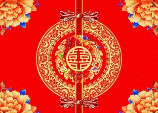 中式婚礼背景图片