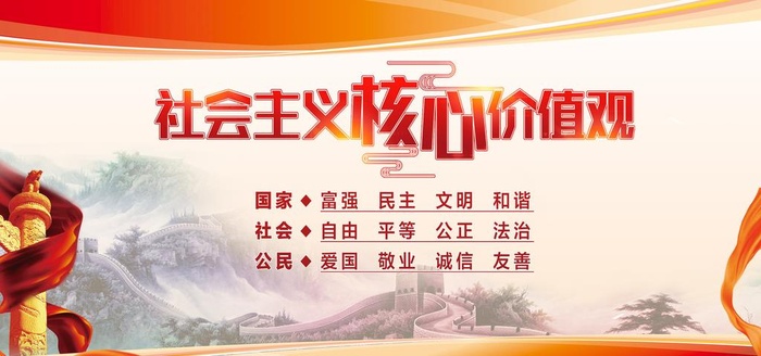 *核心价值观图片(7087x3543)psd模版下载