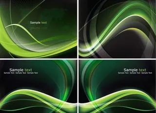 绿色科技动感波纹图片