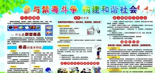 禁毒展板图片