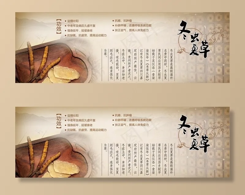 冬虫夏草图片(4331x1575)psd模版下载