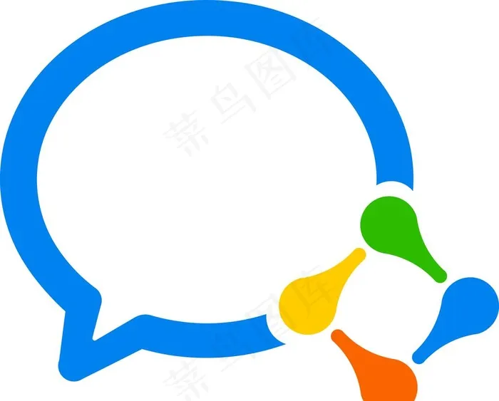 企业微信logo图片ai矢量模版下载