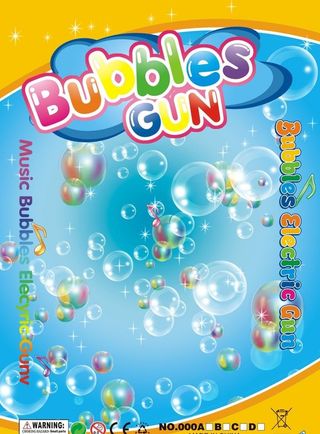 玩具泡泡枪包装卡板图片