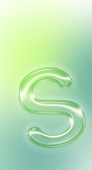 玻璃字S图片