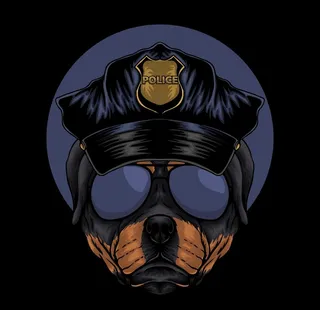 创意警犬头像图片
