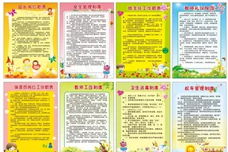 幼儿园制度牌图片