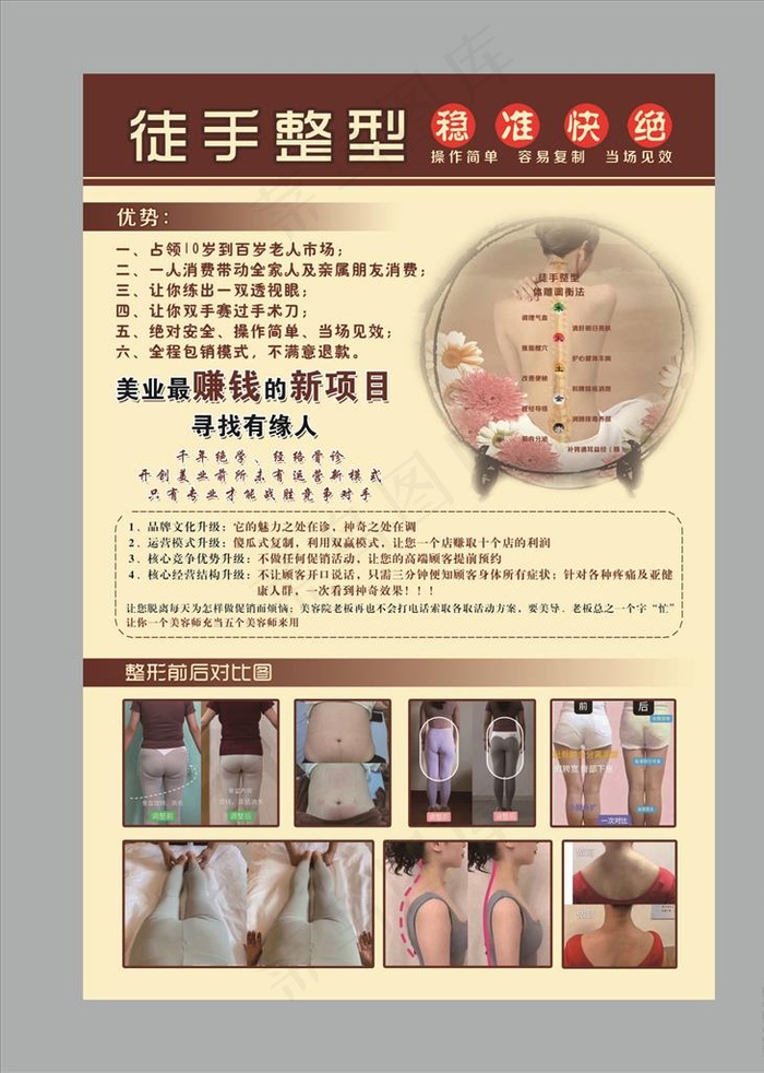 徒手整型图片(3437X5031(DPI:300))psd模版下载