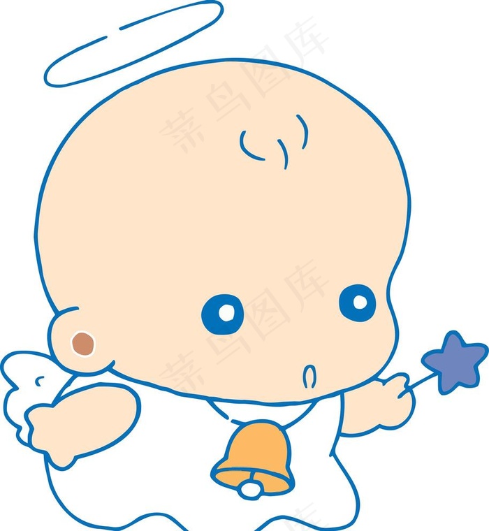 可爱的小婴儿天使图片