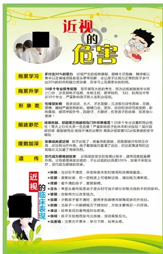 近视的危害图片