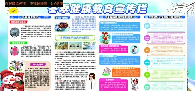 冬季健康教育宣传栏图片
